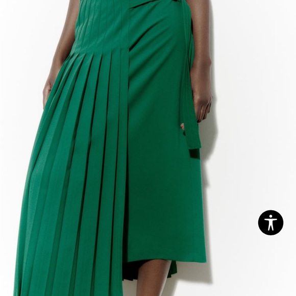 Zara BELTED PLEATED SKIRT LIMITED EDITION - Picture 10 of 13